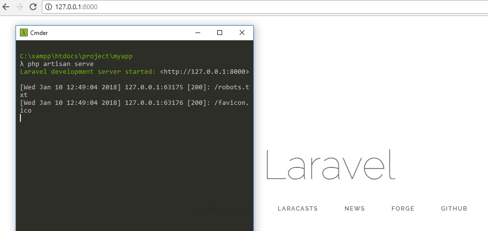 laravel-serve